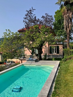Pool im Garten der Villa Cernobbio - Ferienwohnung Comer See